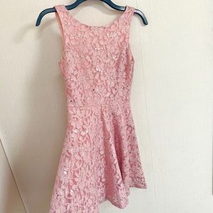 Speechless Pink Sequined A-Line Dress